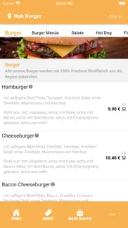 hub burger iphone screenshot 3
