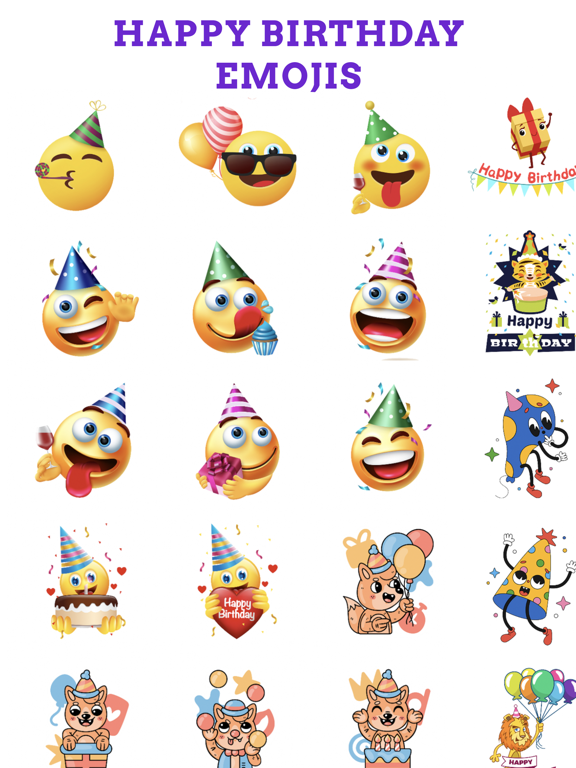 Screenshot #5 pour Happy Birthday Fun Emojis