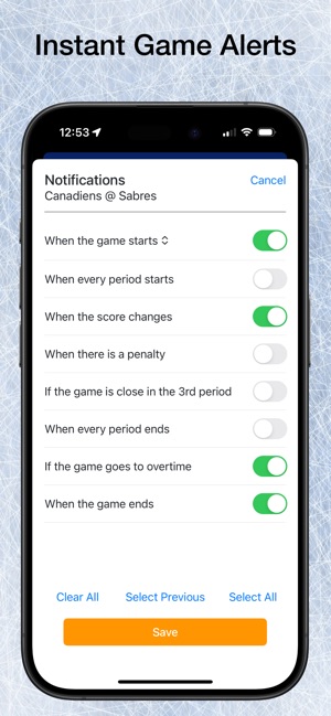 NHL Scores & Alerts::Appstore for Android