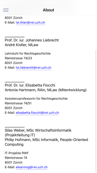 Legal History Screenshot