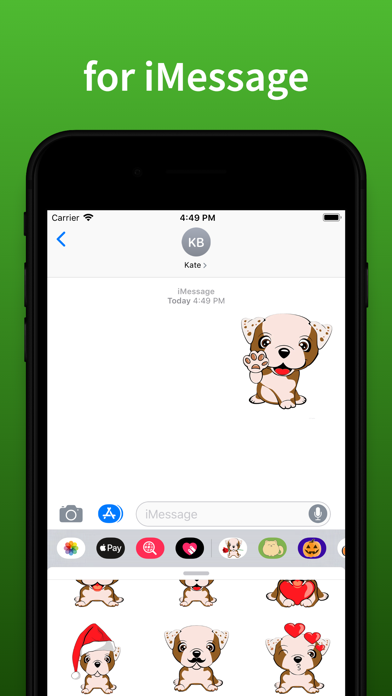 Screenshot #3 pour Cute Dog top emoji & stickers