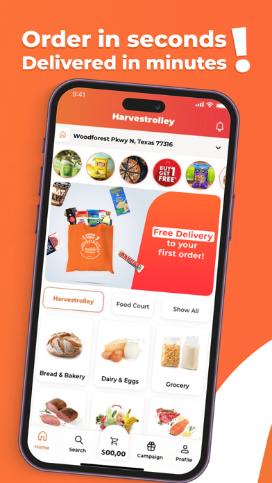 Harvestrolley-Grocery Delivery Screenshot
