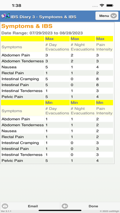 IBS Diary 3 Screenshot