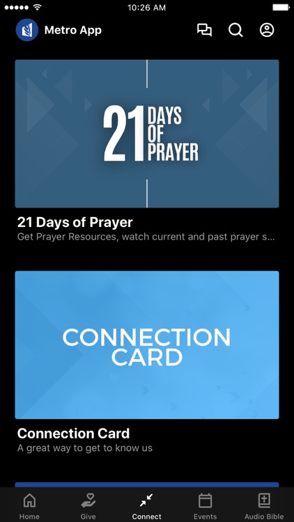 Metro Harvest Church App