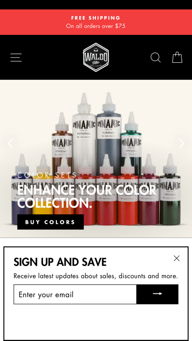 Waldo Tattoo Supply Screenshot
