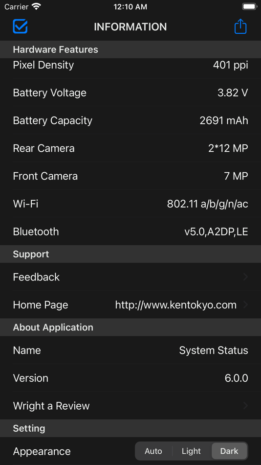 #3. System Status - (iOS) By: Kenichi Yoshikawa