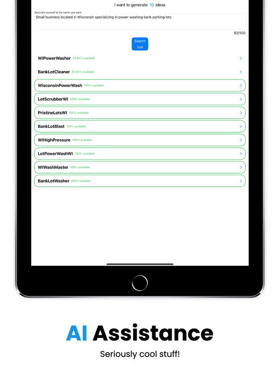 App screenshot