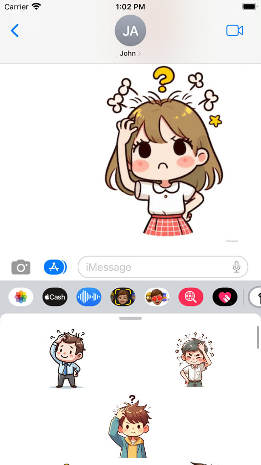 #5. Head Scratch Stickers (iOS) By: Paul Scott