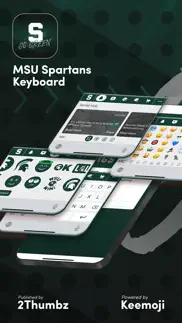 msu spartans official keyboard iphone screenshot 1