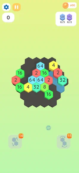 Game screenshot 2048 Hexagon - Merge Puzzle 3D mod apk