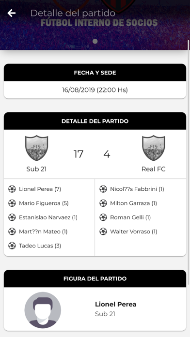 Futbol Interno De Socios CASLA Screenshot
