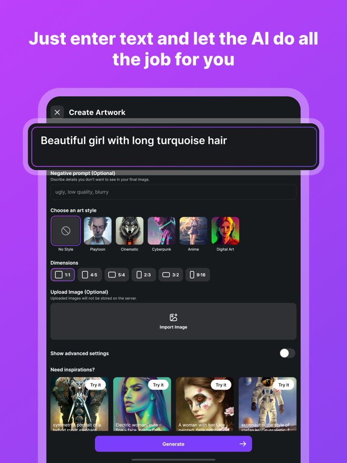 Fantasy - AI Artwork Generator