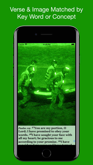 Navy Psalm Daily Quotes NIV Screenshot