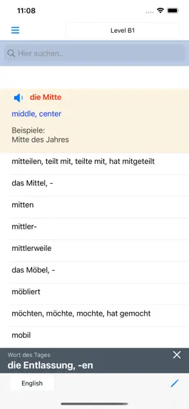 Game screenshot Wortschatz Deutsch A1 A2 B1 hack