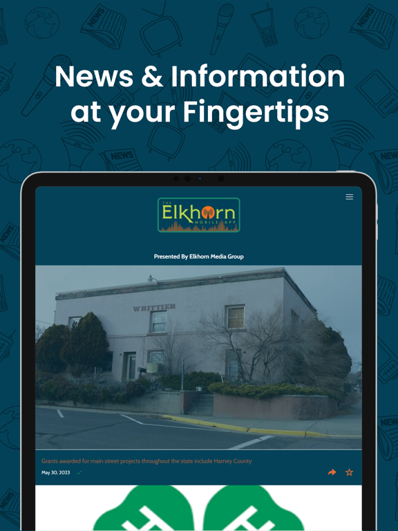 Elkhorn Mobile App iPad screenshot 1 - News app