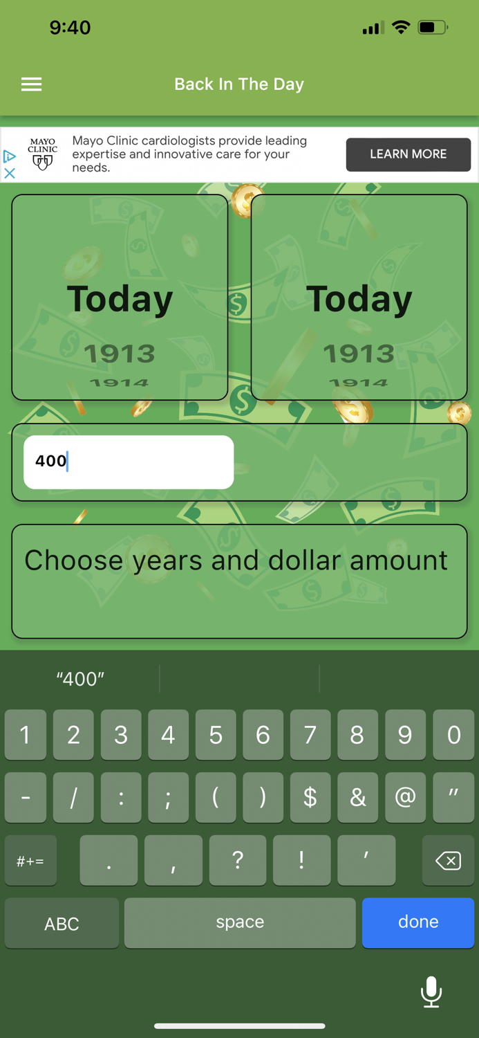 In The Day US Inflation Calc