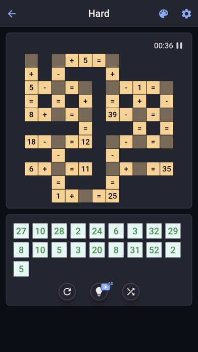 Cross Math - Math Puzzle Games Screenshot