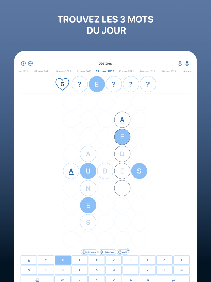5Lettres 2022 - Mots croisés