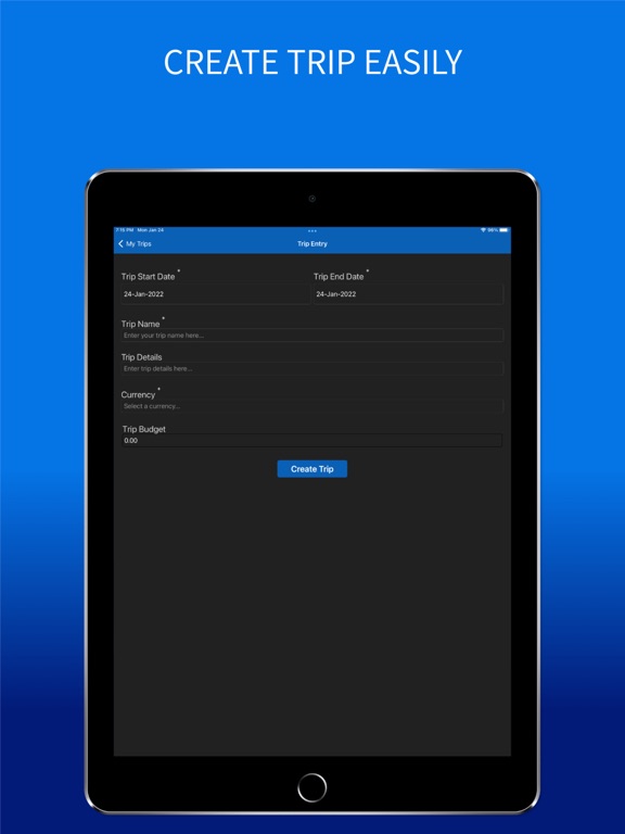 SaveMyTrip - NeverFinite iPad screenshot 10 - Travel app