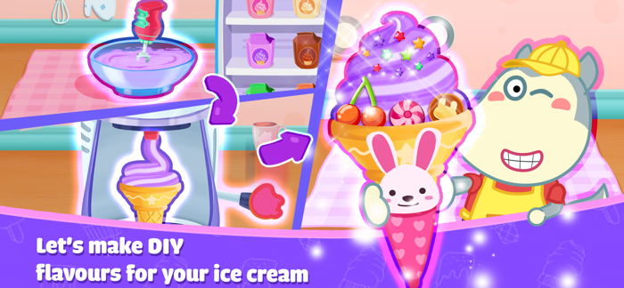 Wolfoo Ice Cream Shop Dessert