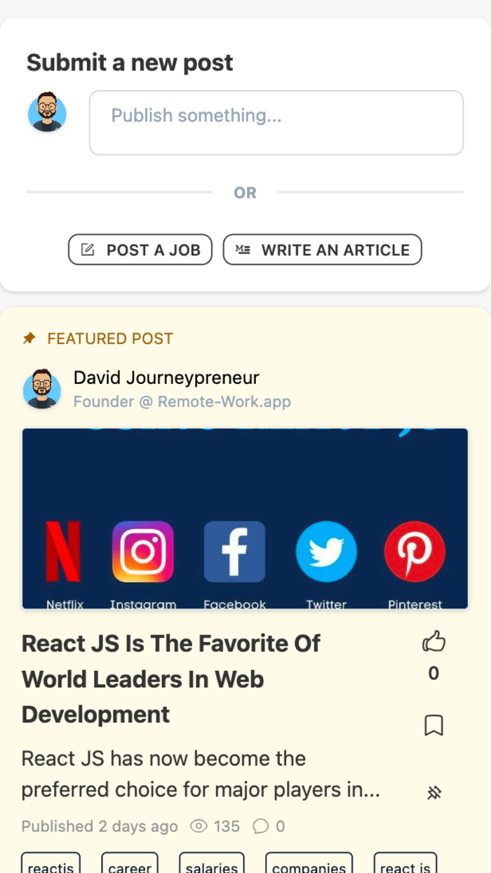 React Remote Jobs