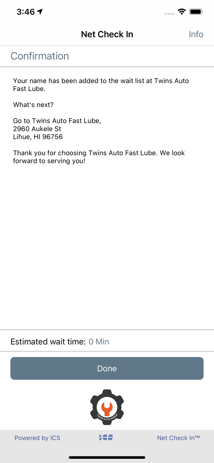 Twins Auto Fast Lube Check In
