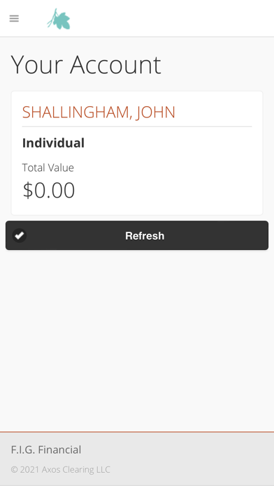 F.I.G. Financial Screenshot