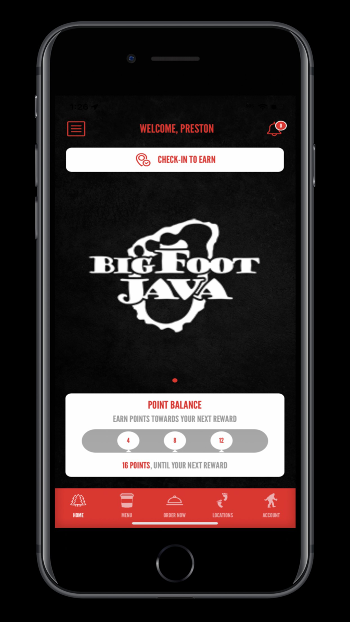 BigFoot Java Rewards