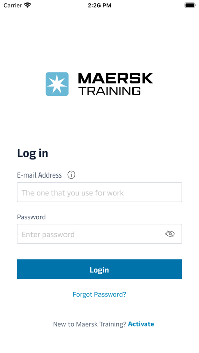 Screenshot #1 pour Maersk Training TMS