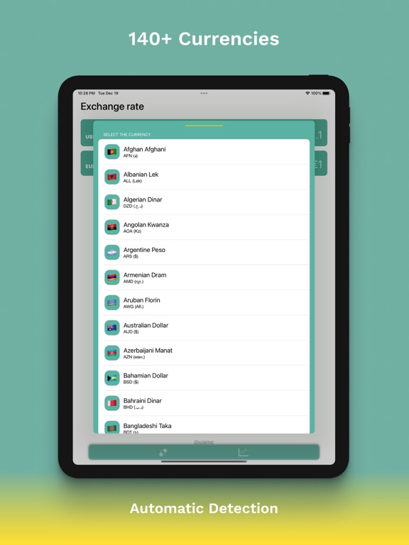 Dollar Mate Currency Converter iPad screenshot 3 - Utilities app
