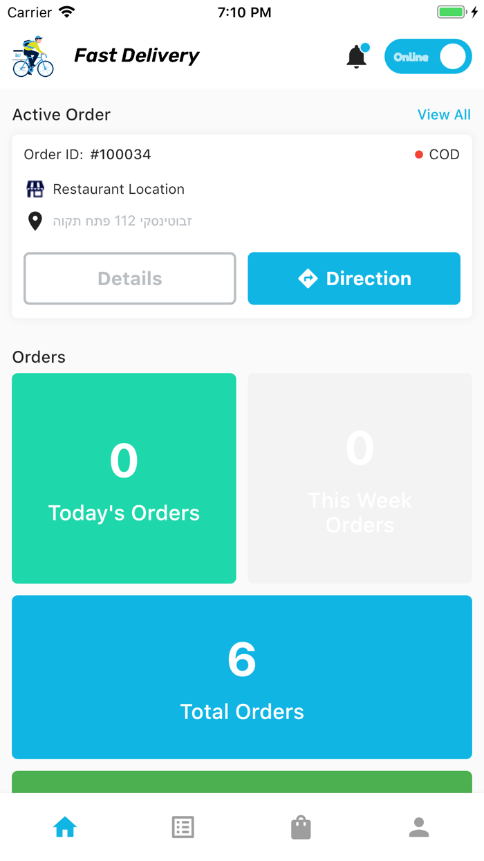 Fast Delivery Deliveryman