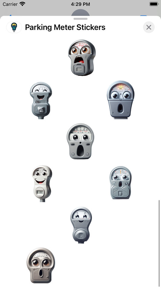 #3. Parking Meter Stickers (iOS) 게시자: Paul Scott