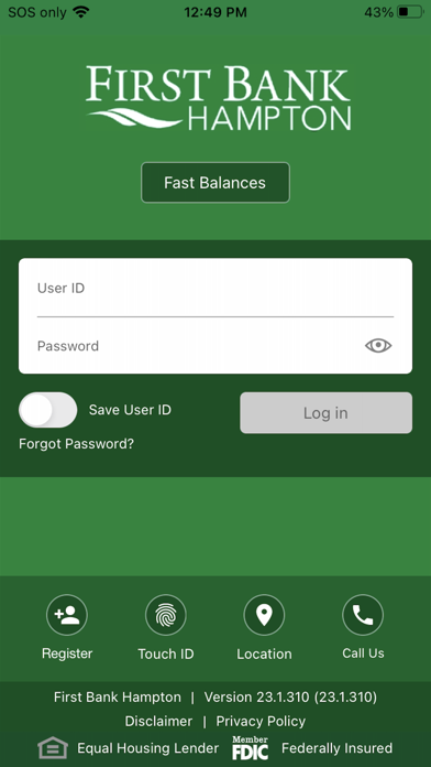 First Bank Hampton Screenshot