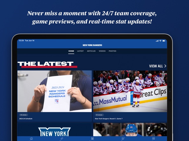 Official New York Rangers Website