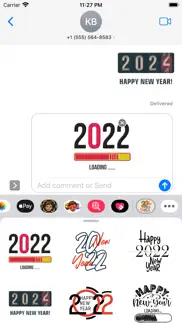 new year 2022 home stickers iphone screenshot 1