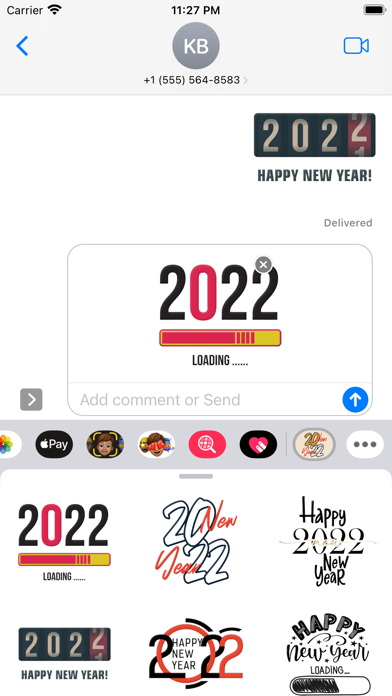 New Year 2022 Home Stickersのおすすめ画像1