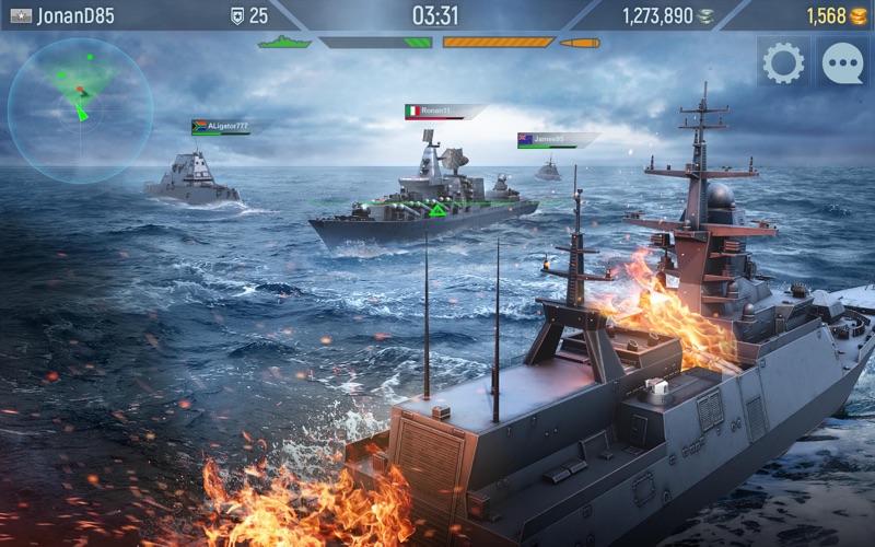 Screenshot #3 pour Naval Armada - Bataille Navale