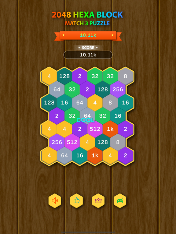 Screenshot #4 pour Hexa Block - Match 3 Puzzle