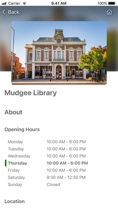 Mid-Western Regional Library Screenshot