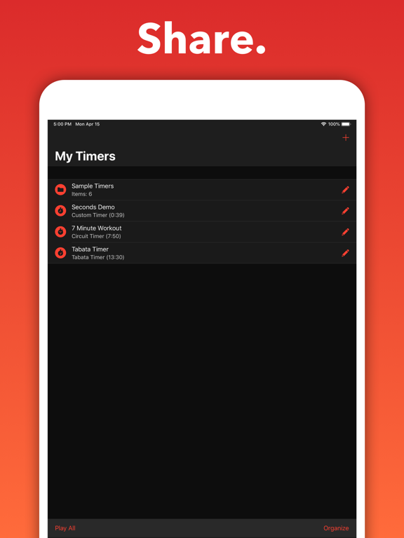 Seconds Pro Interval Timer iPad app afbeelding 5