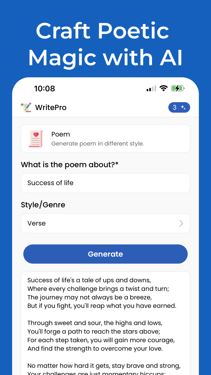 AI Writing - WriterPro