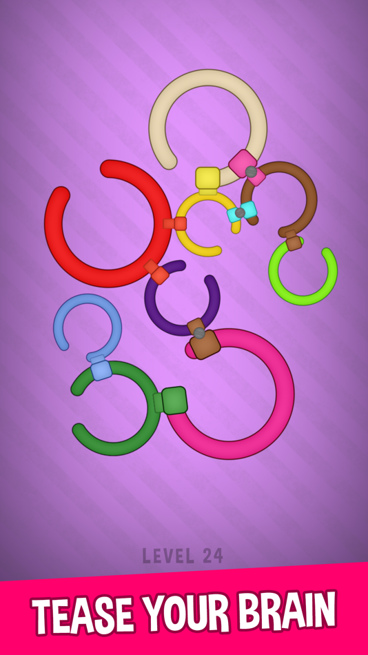 #2. Untie the Rings: Circle Rotate (iOS) 由: Daniel Cornelis Johannes Maria van Geel