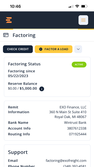 EXO Freight Screenshot