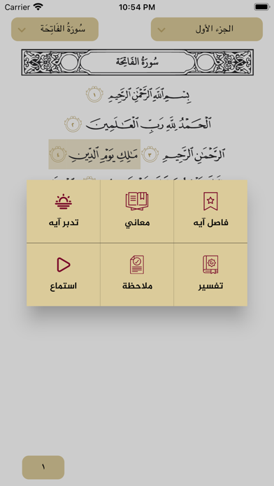 تدبر القرآن الكريم Screenshot