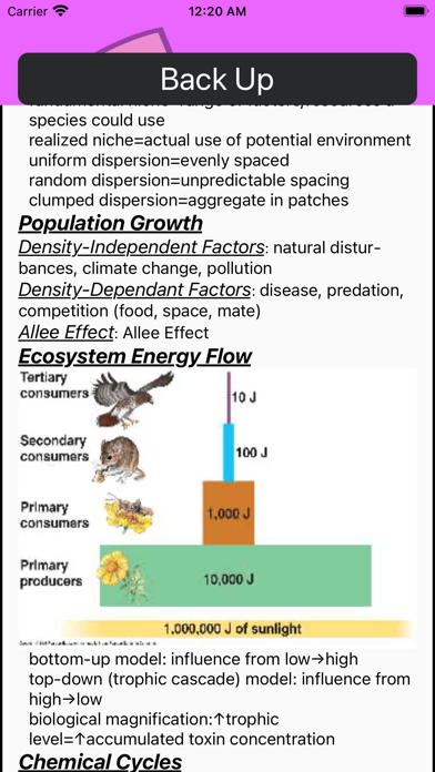 Biology Cheatlists Screenshot