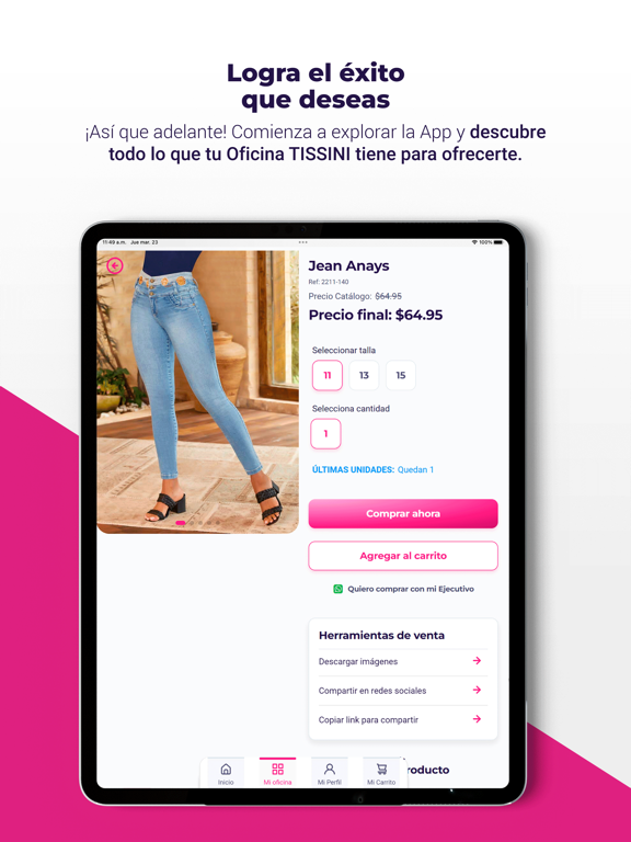 TISSINI APP iPad screenshot 6 - Shopping app