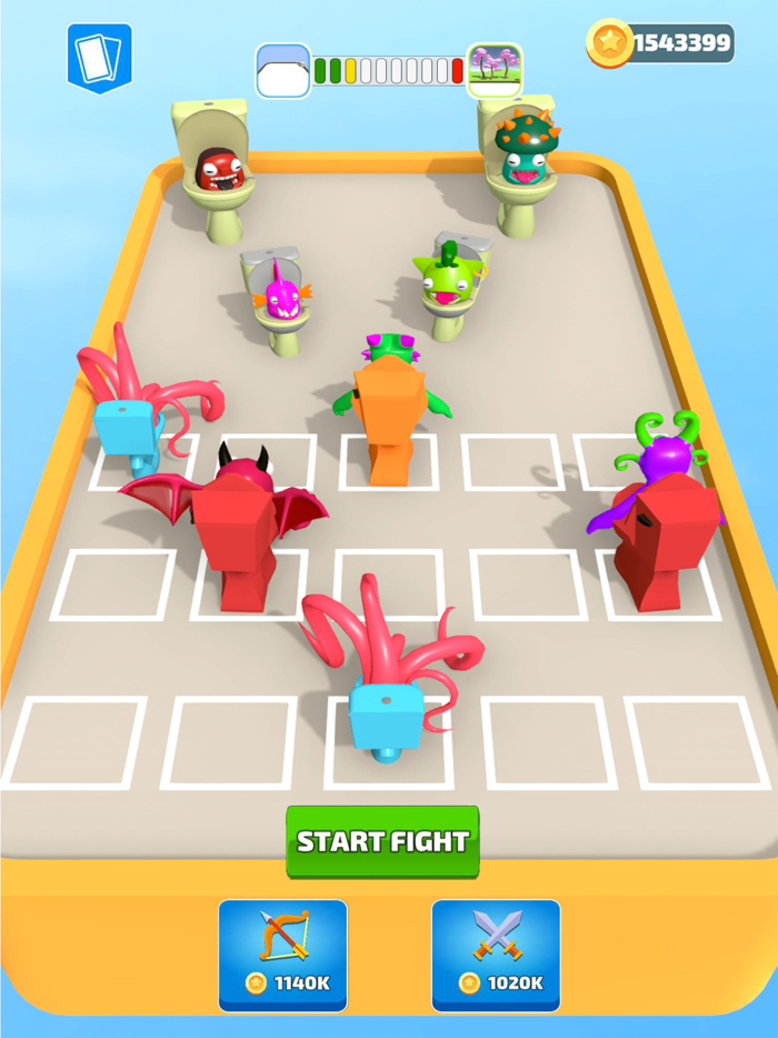 Merge Toilet Monster Battle 3D