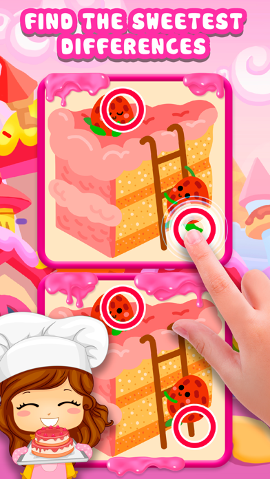 Spot 5 Differences Girls Games Screenshot