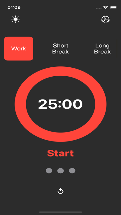 Basic Pomodoro Timer Screenshot