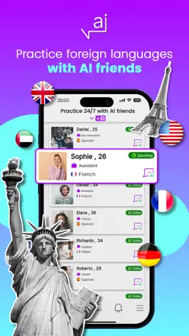 Game screenshot aiLango - Chat With AI Friends apk